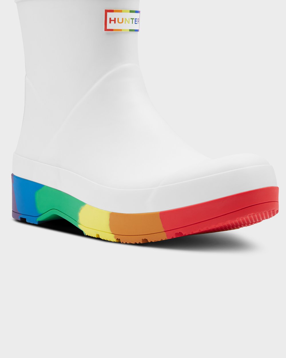 Men Hunter Original Pride Heeled Rain | Play Boots White | NZ-27963-XFYW